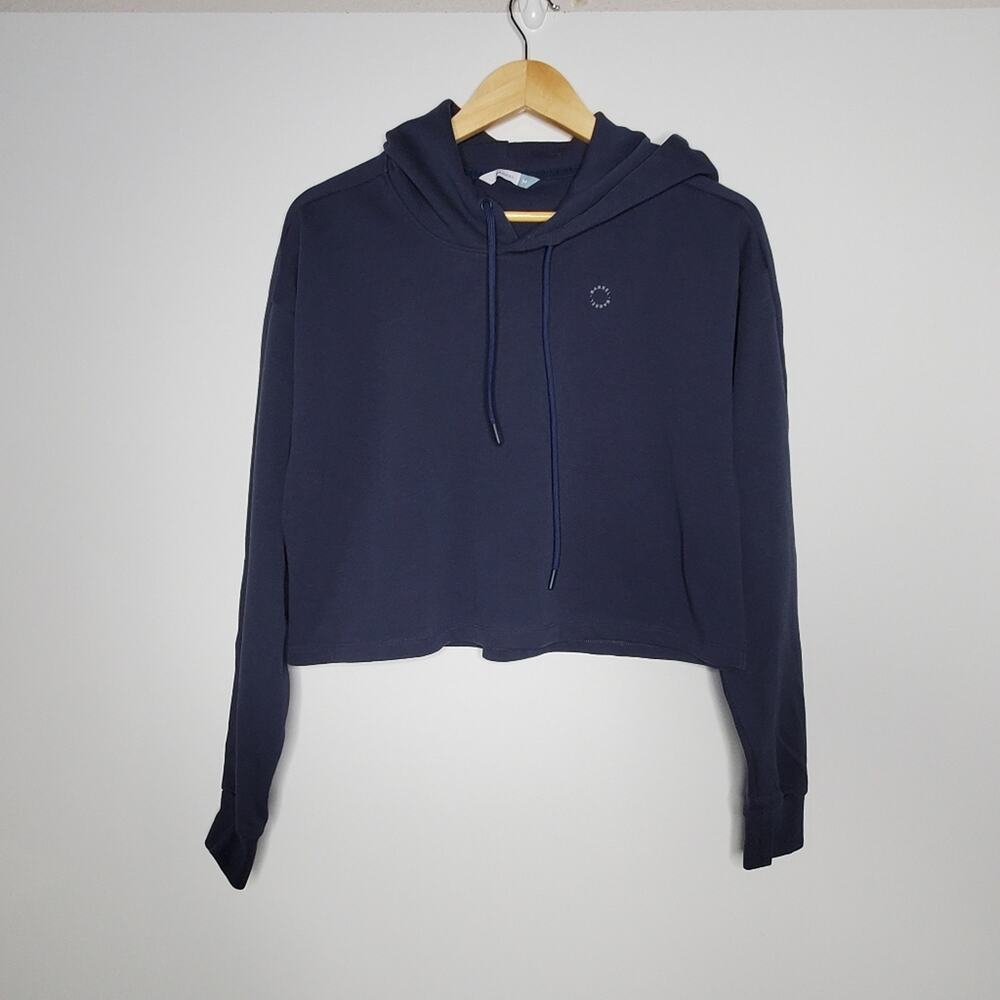 Barrel Dark Blue cropped hooded sweatshirt Size Medium